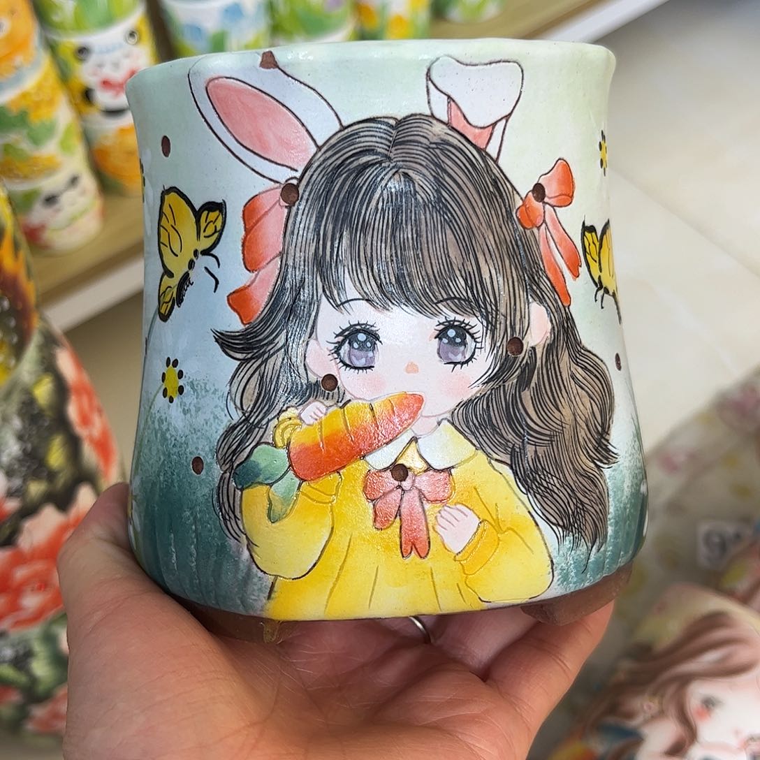 景德镇陶瓷花盆景德镇陶瓷hua p