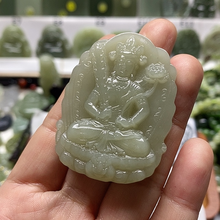 和田玉颈饰未镶嵌南**乐