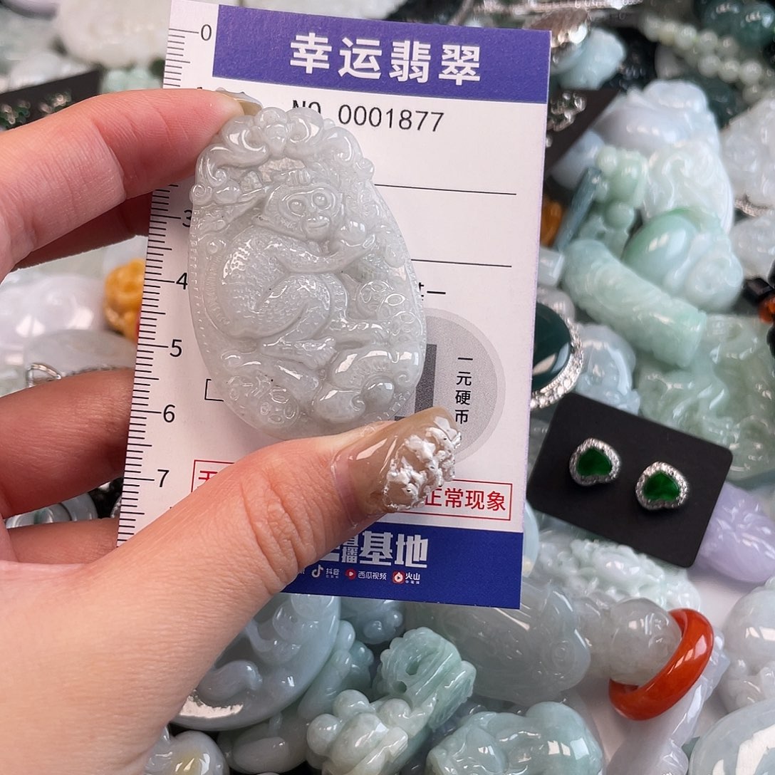 翡翠未镶嵌颈饰1877