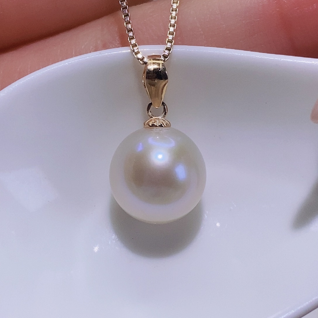 淡水珍珠颈饰银S925镶嵌