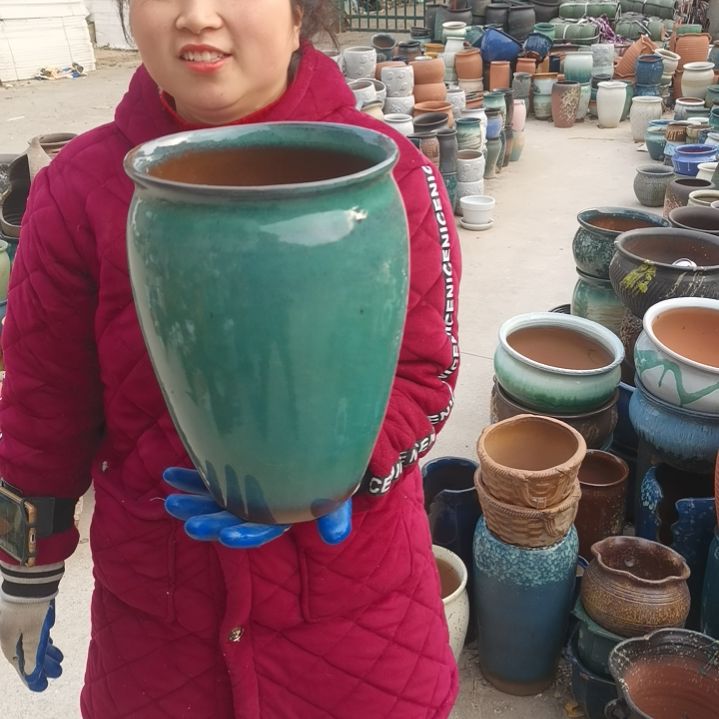 红陶口20高30一个盆