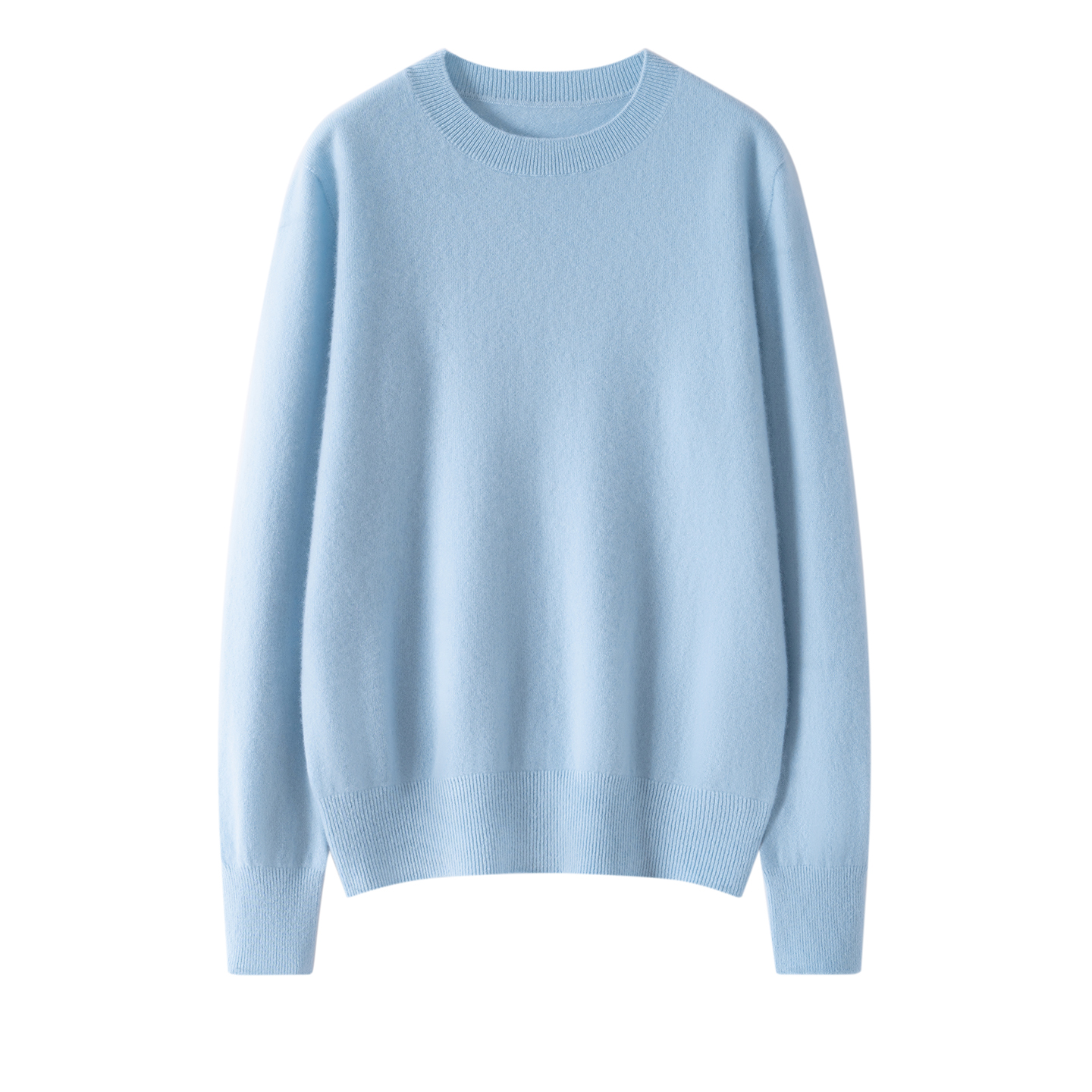 【极简风】100%纯山羊绒衫女圆领小baby绒打底上衣