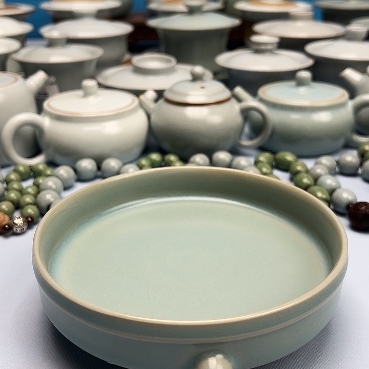 杯微暇仿古釉三足洗原矿原釉原产地