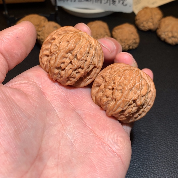 文玩核桃把件磨盘40