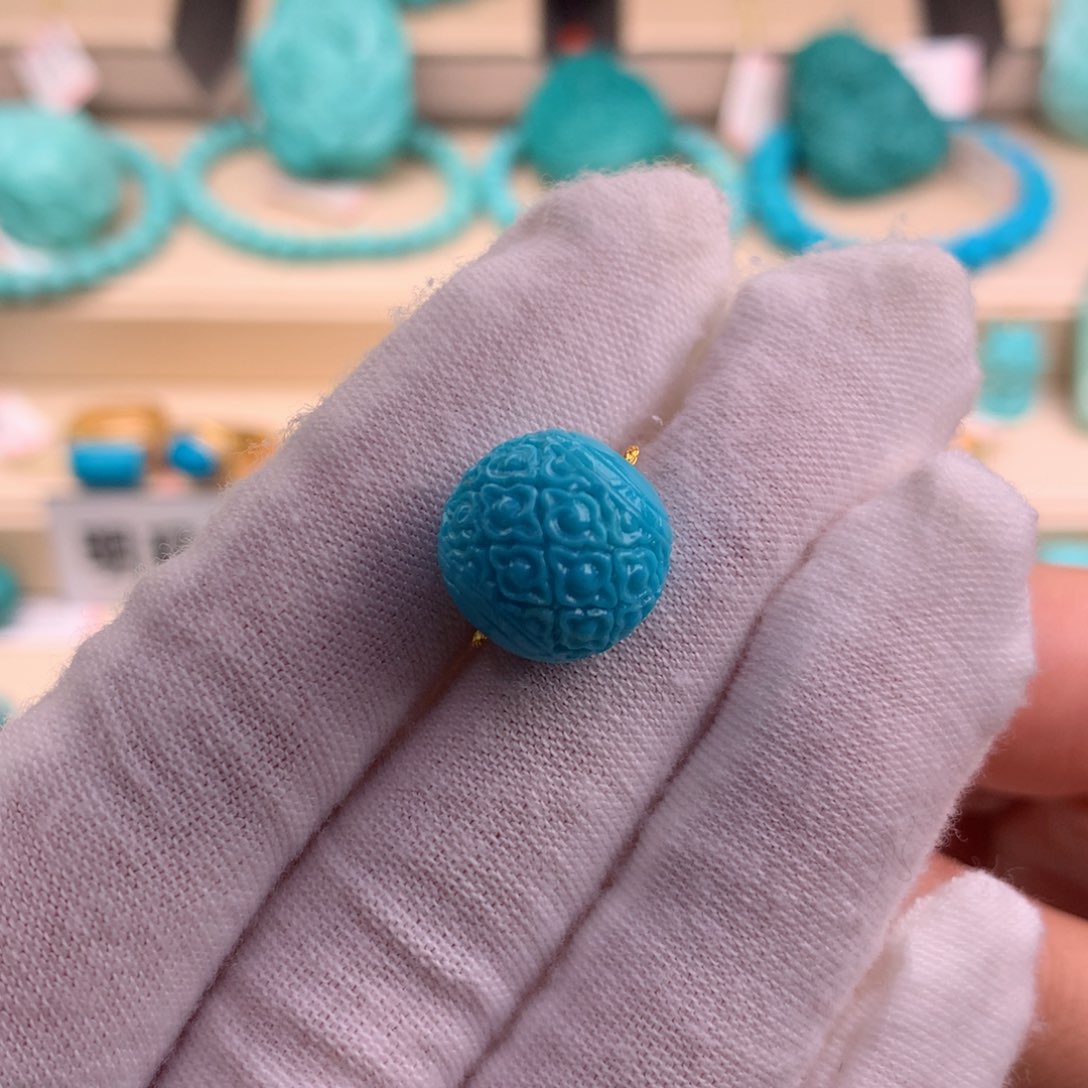 绿松石珠宝奇石未镶嵌13.6