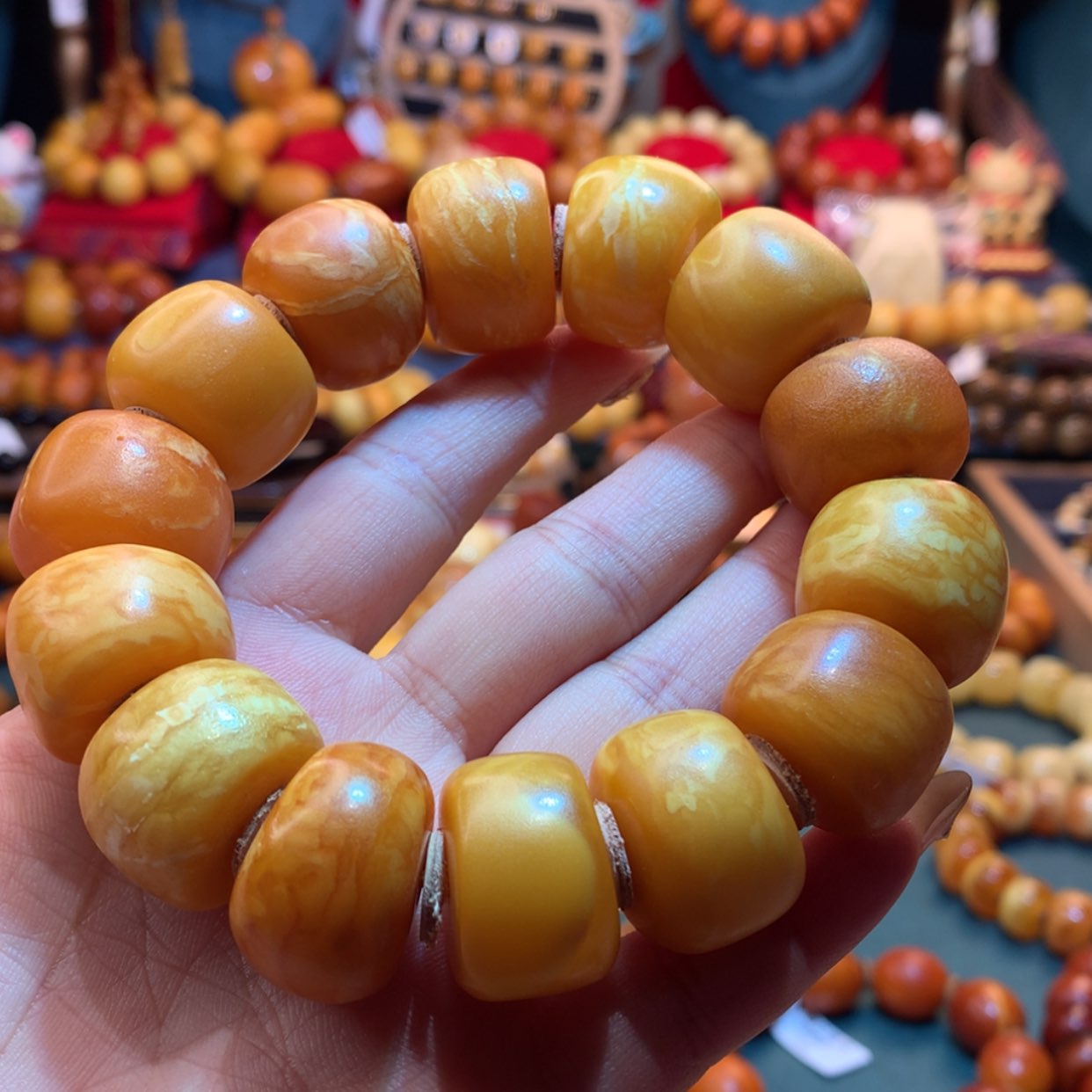 【闪购商品】蜜蜡手串未镶嵌蜜蜡手串