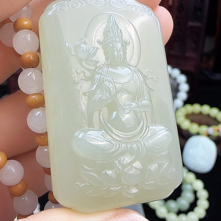 和田玉挂件未镶嵌定制发货