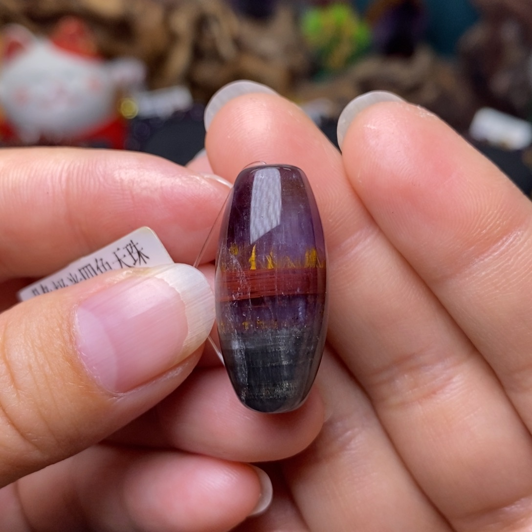 水晶A019极光四色桶珠未镶嵌