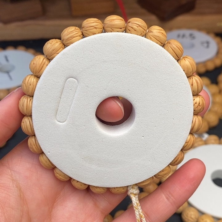 桃核手串0.85小尺寸奶油核