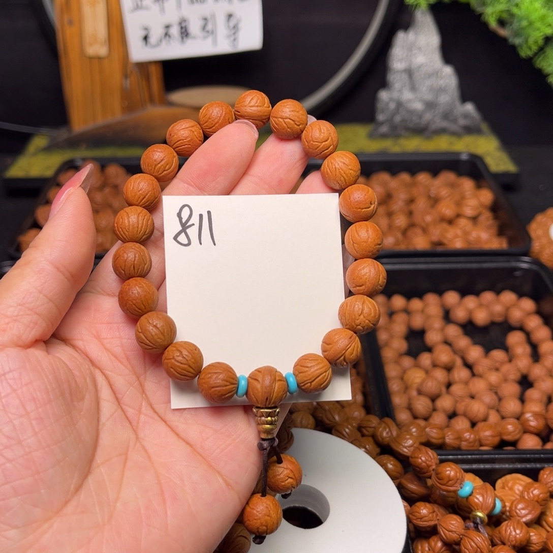 手串桃核玉玲珑11精品