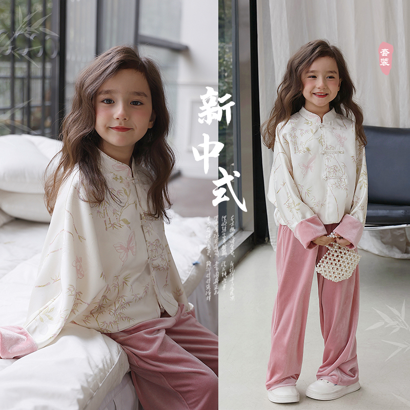 【粉竹】新中式提花汉服套装国风套装5637D