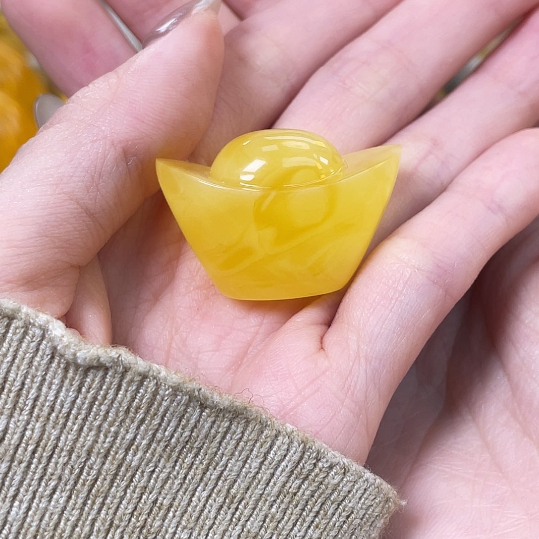 琥珀未镶嵌裸石琥珀蜜蜡J