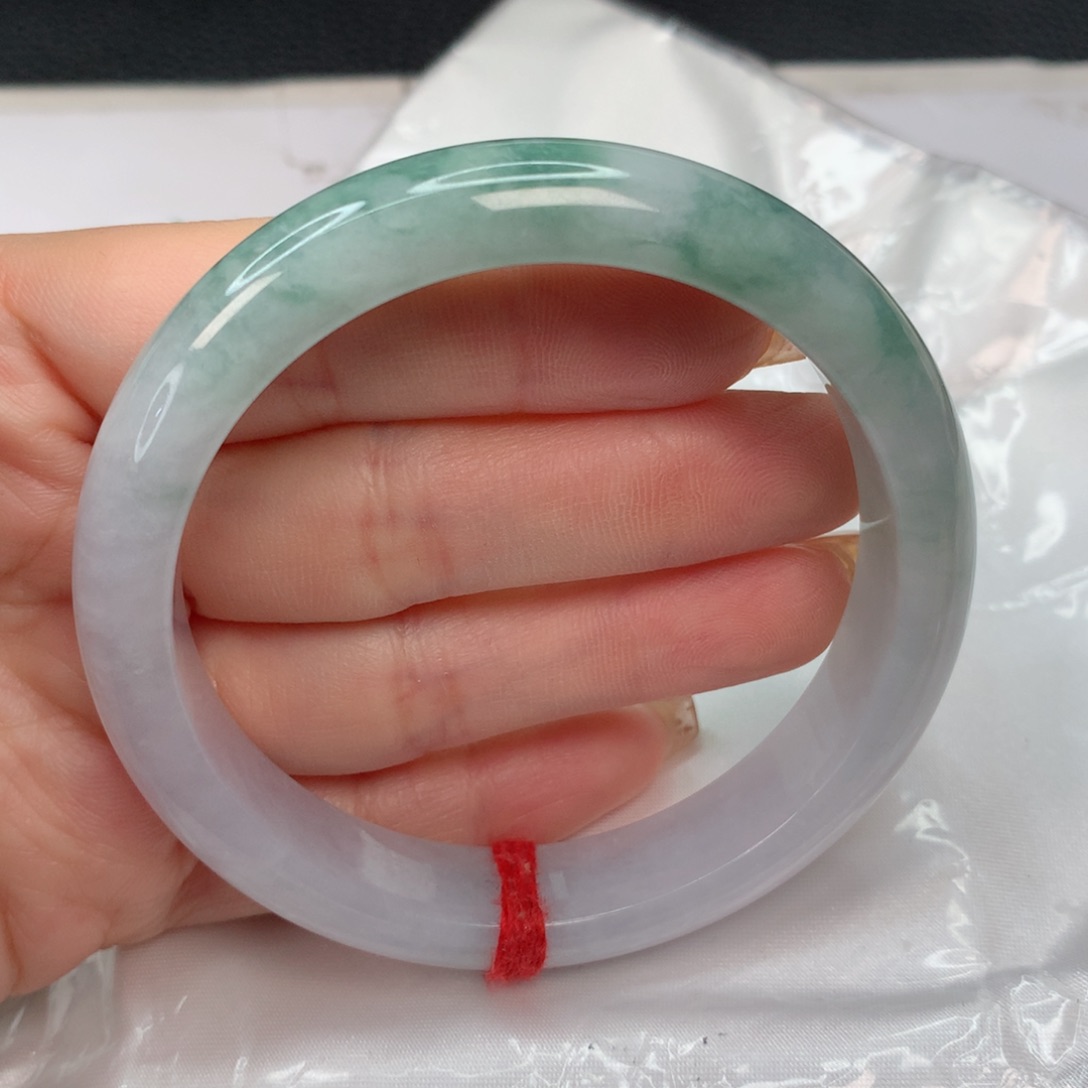 翡翠手镯未镶嵌57-58 飘花