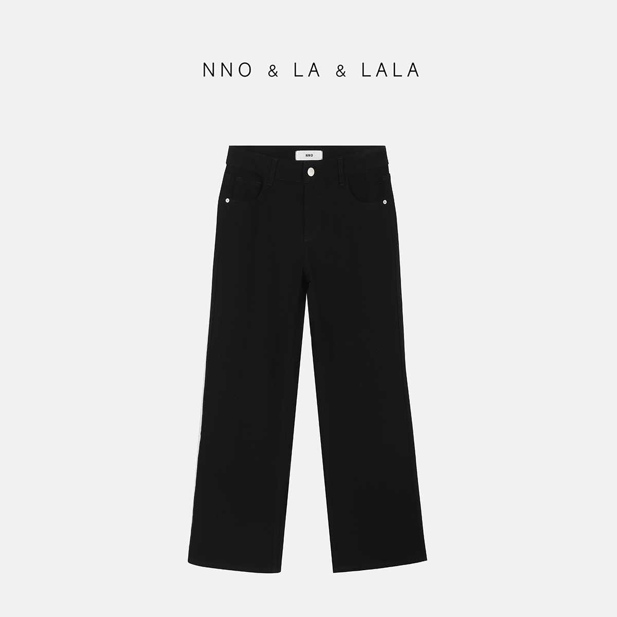 LA  重磅 黑色四面弹 牛仔裤  25586