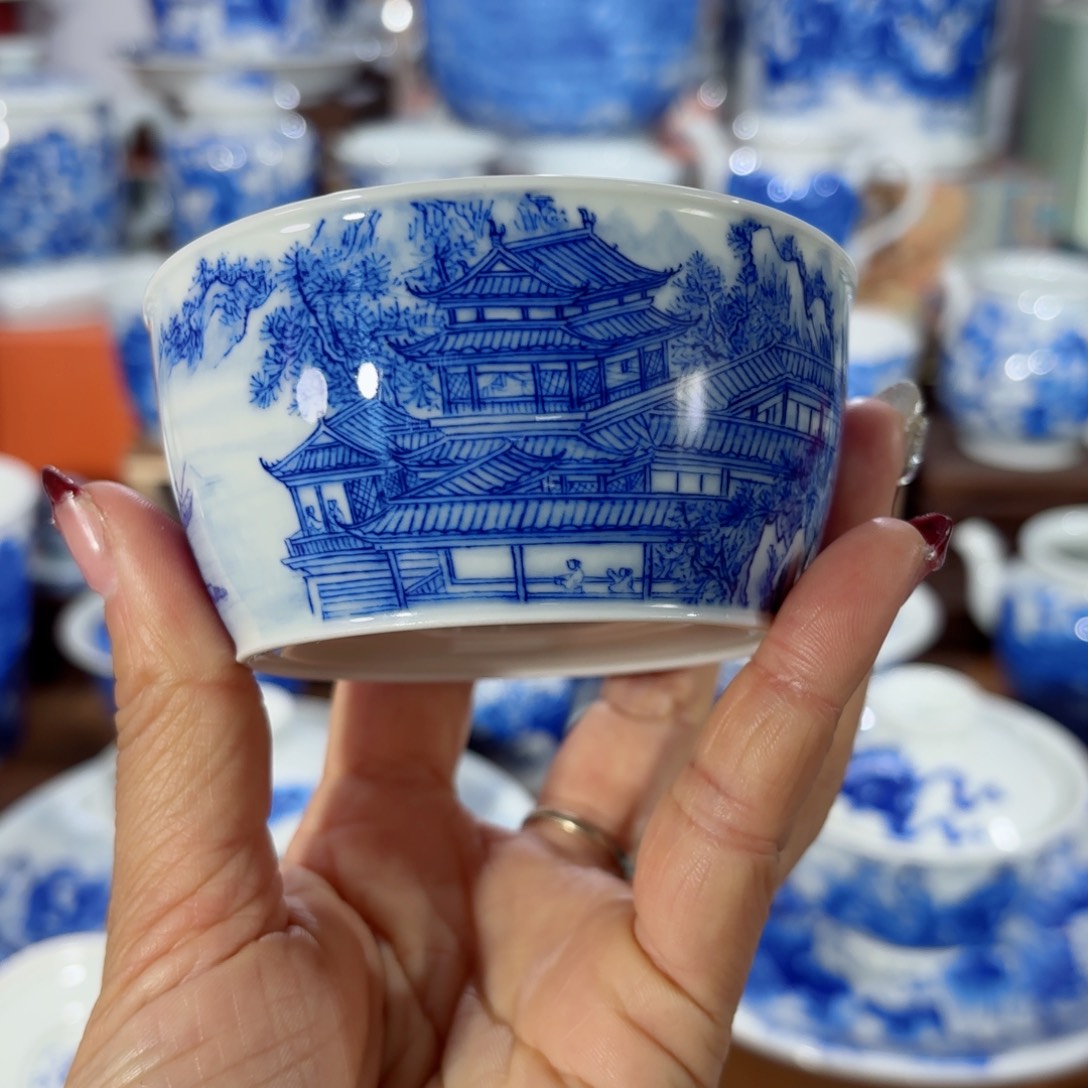 杯全手工全手绘陶瓷