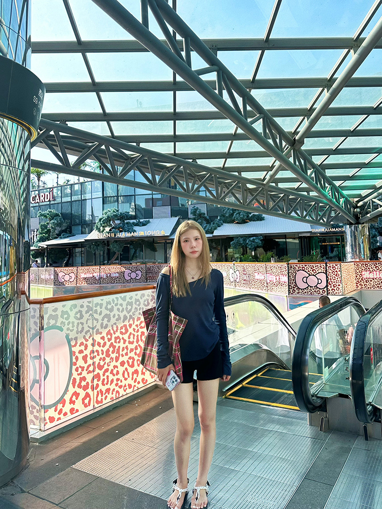 【不走光】高腰包臀短裤005