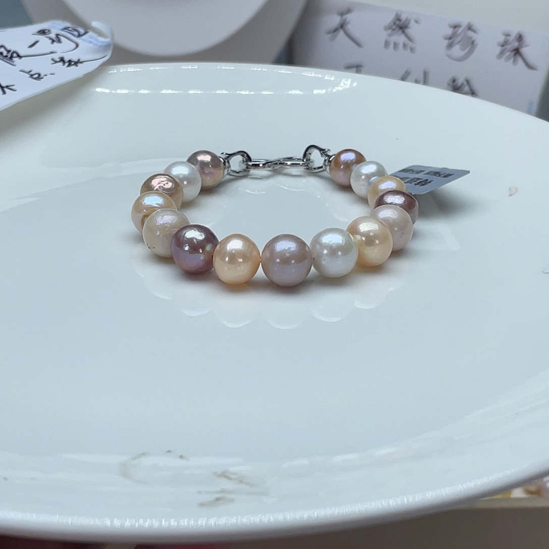 淡水珍珠手绳合金