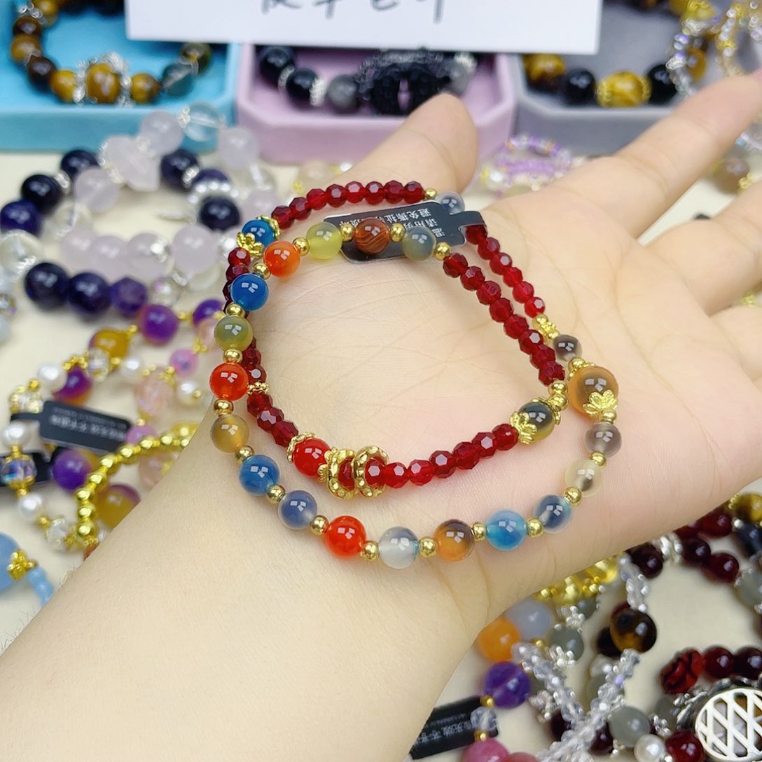 手饰针钠钙石银S925镀金镶嵌