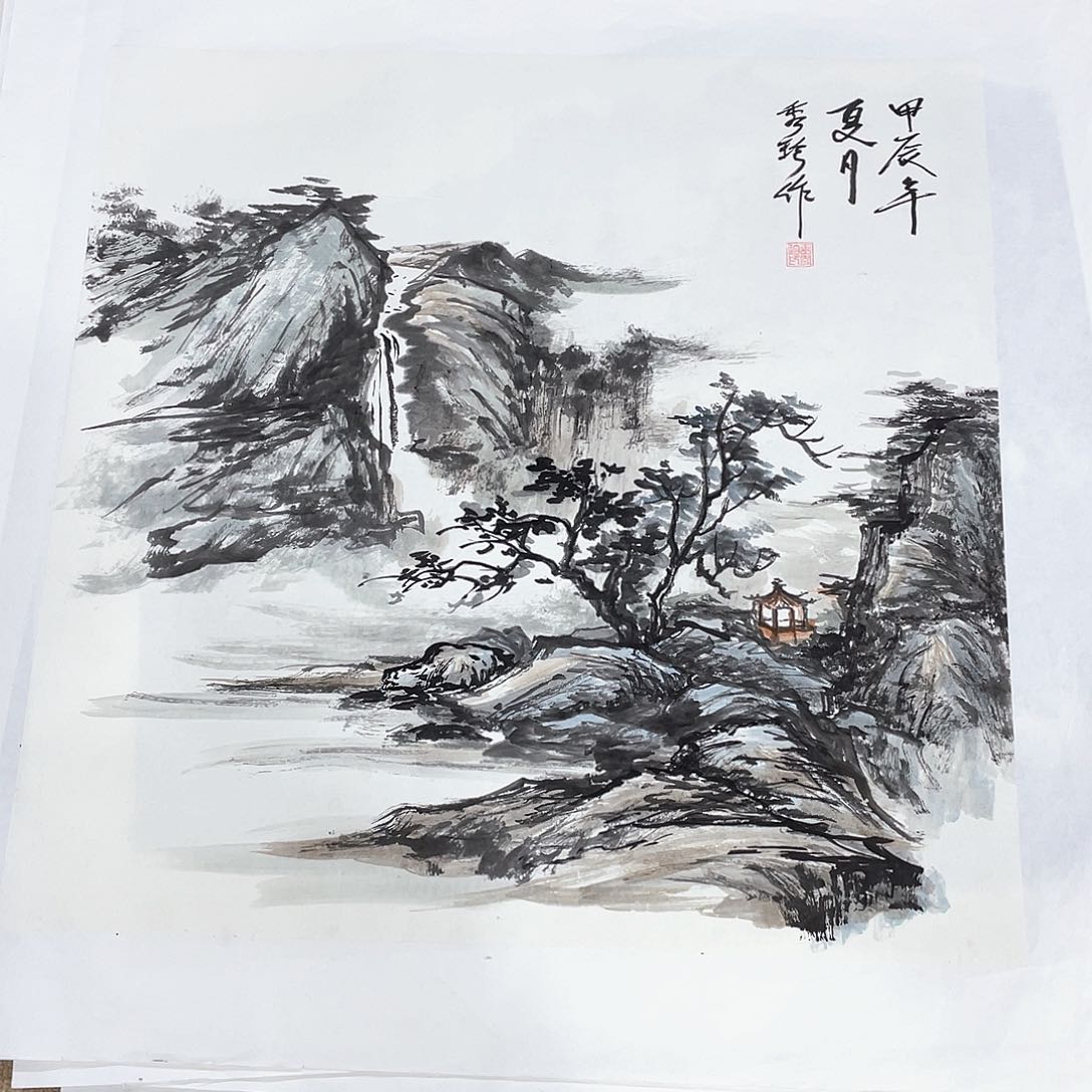 国画用****9绘画作者王秀珍拖低
