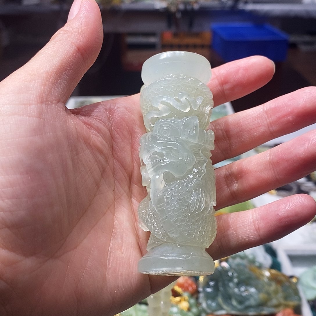 未镶嵌岫玉毛衣链