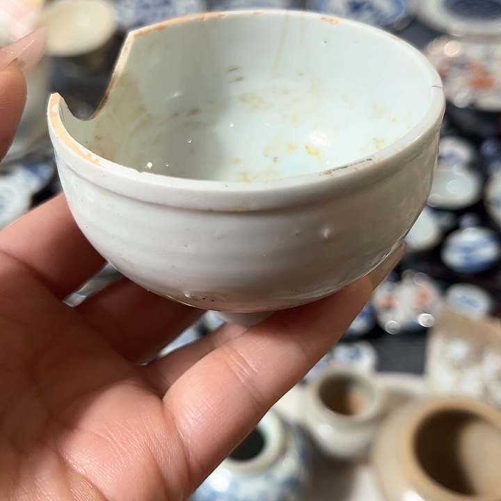 瓷片瓷片茶托喝茶非常不错