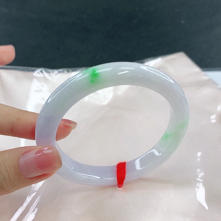 翡翠未镶嵌手镯圈54.3，04055