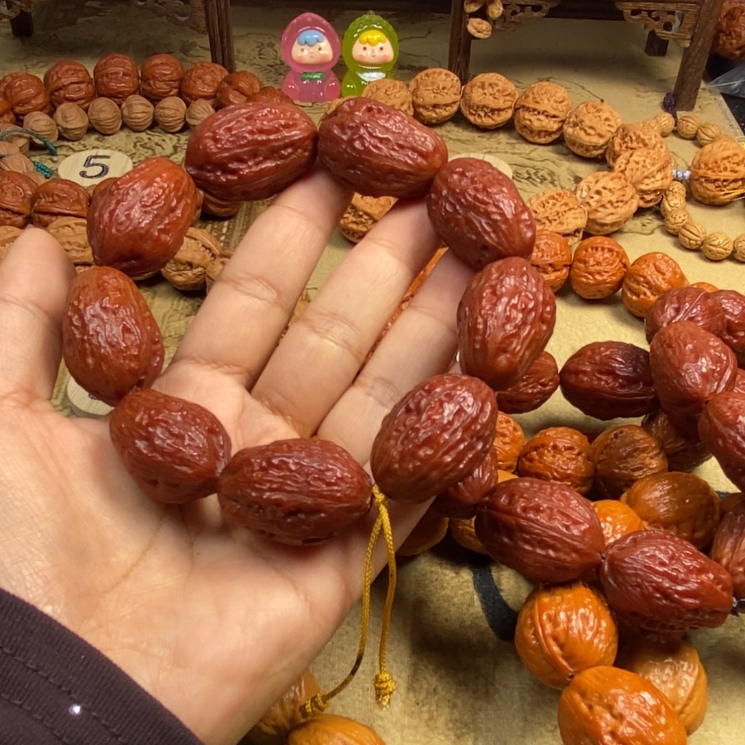 万***部吊坠文玩核桃无边大枣文玩核桃