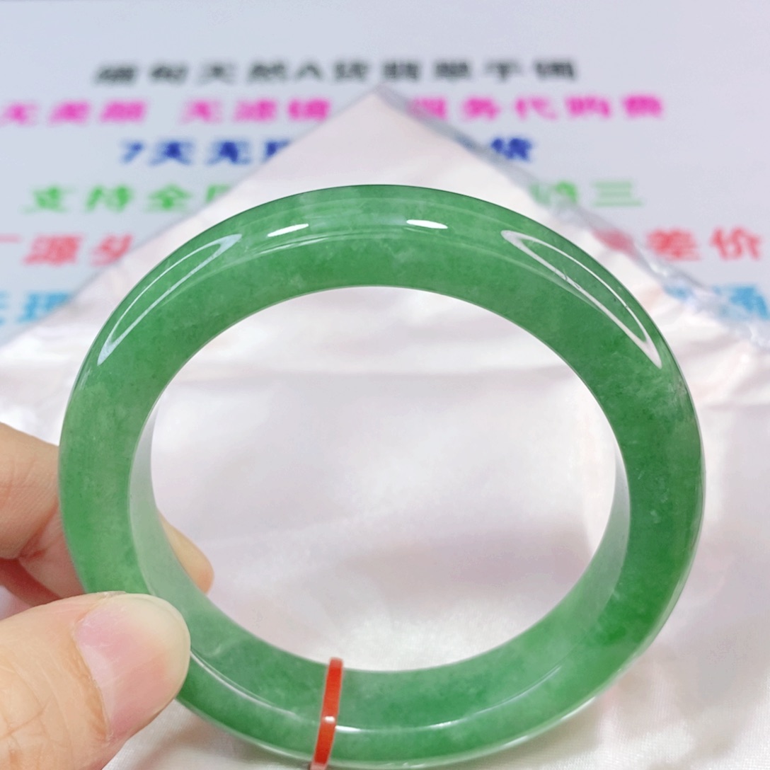 未镶嵌手镯翡翠54.5圈口正圈