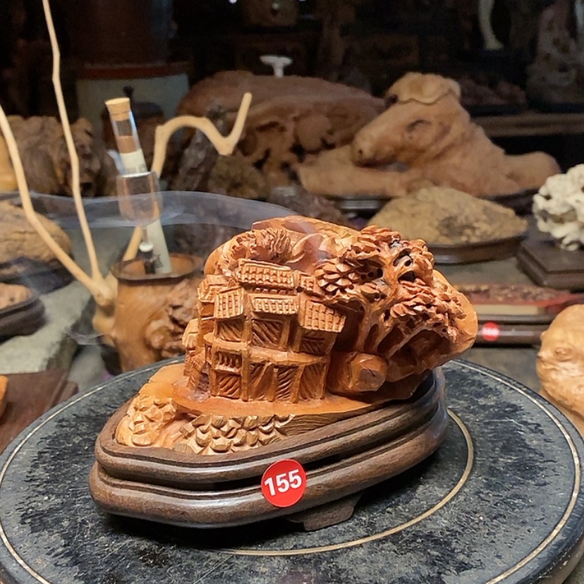 【闪购商品】155号荔枝木香炉工艺