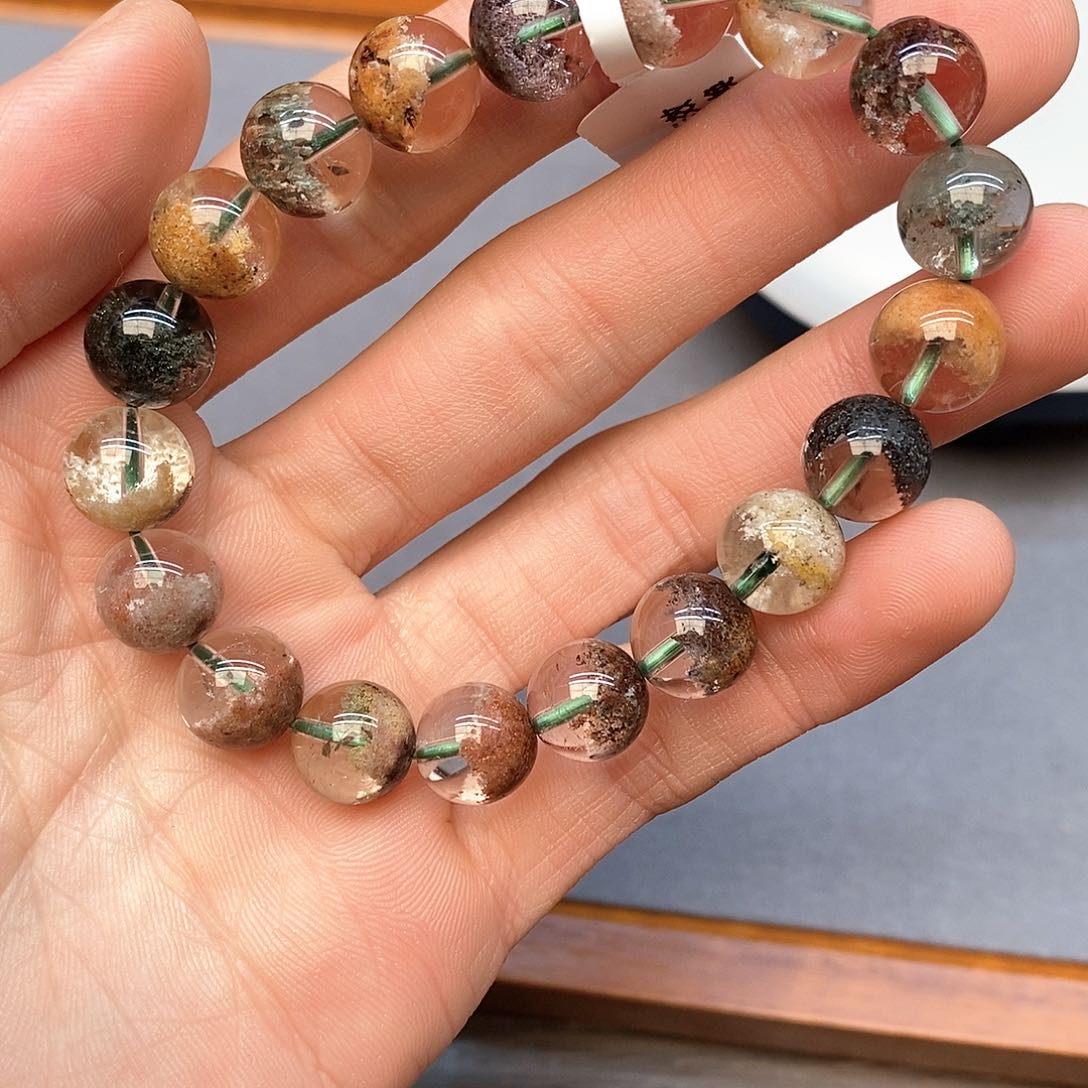 水晶手链未镶嵌14四季幽灵10mm