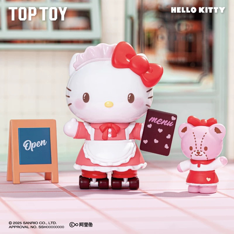 TOP TOY 三丽鸥《官方正品》滑轮西餐厅系列盲盒