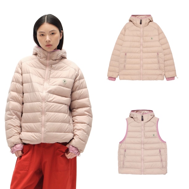 【现货】25秋冬新品fa设计师品牌 女士连帽无胆排骨马甲