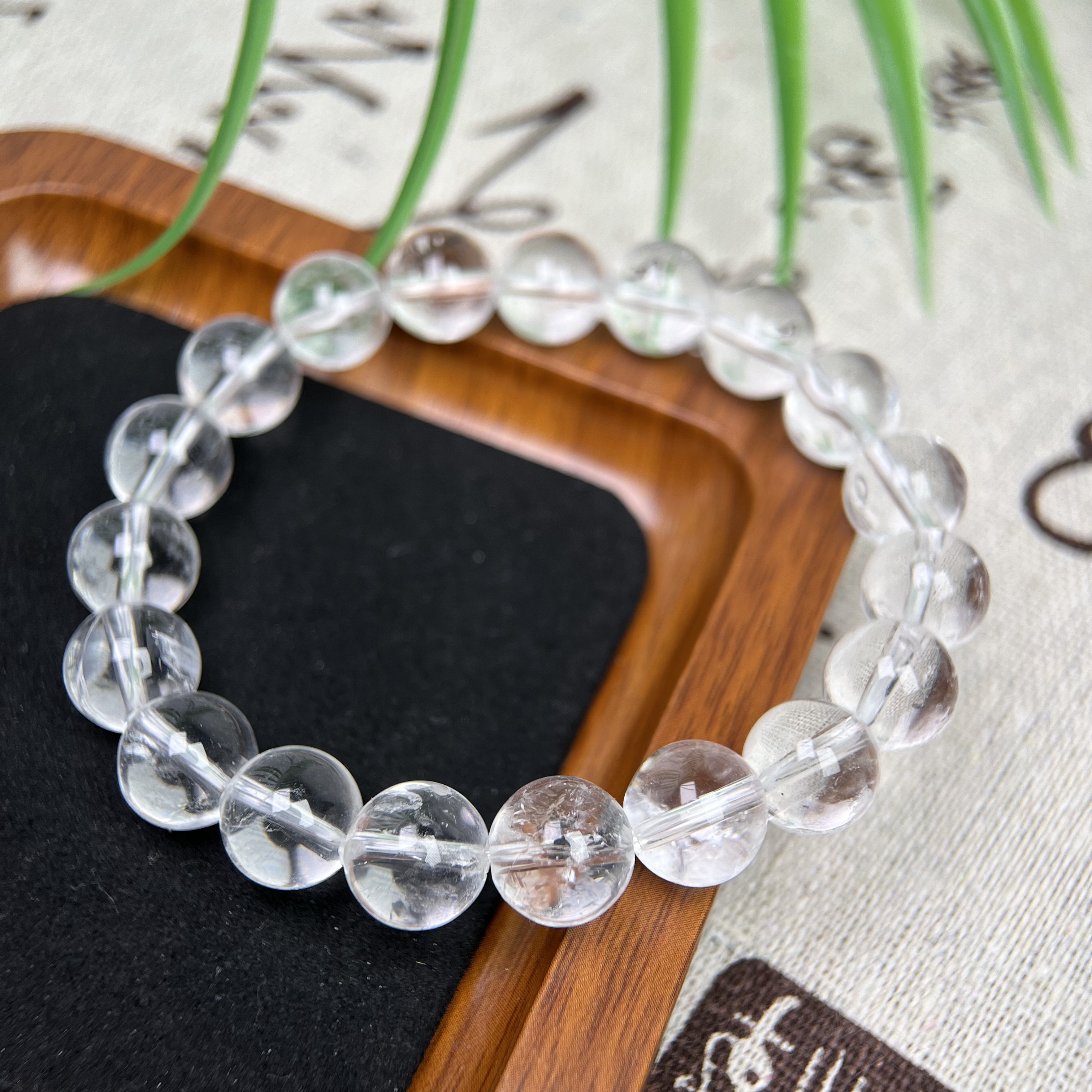 Ⅱ白水晶手串7-17mm+合集FX-5701 （可佩戴可消磁）天然微棉