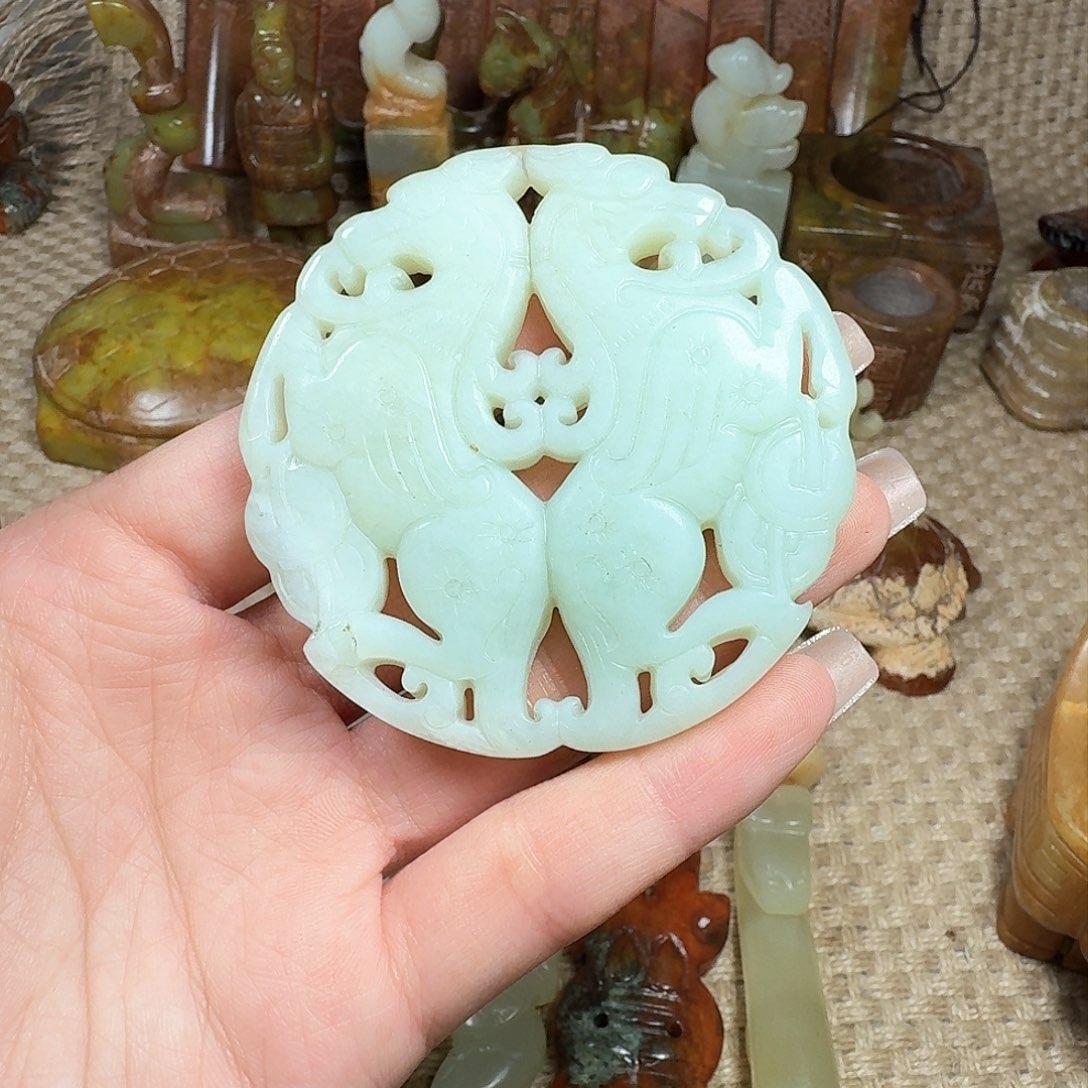 白玉菩提吊坠挂件