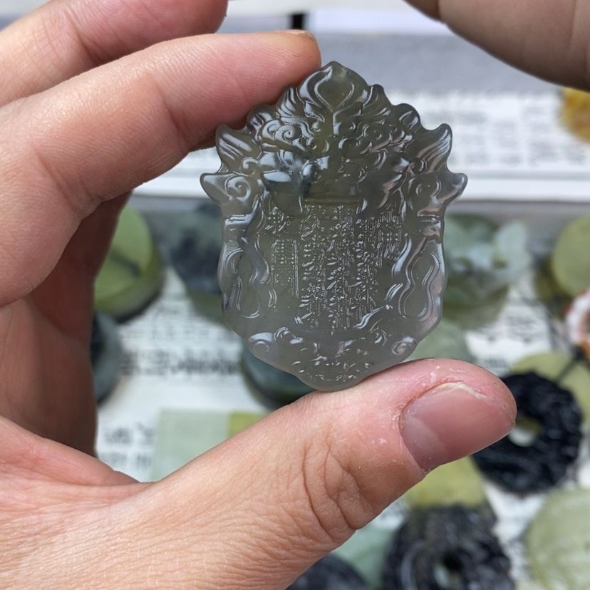 【闪购商品】岫玉颈饰未镶嵌岫玉山鬼令吊坠