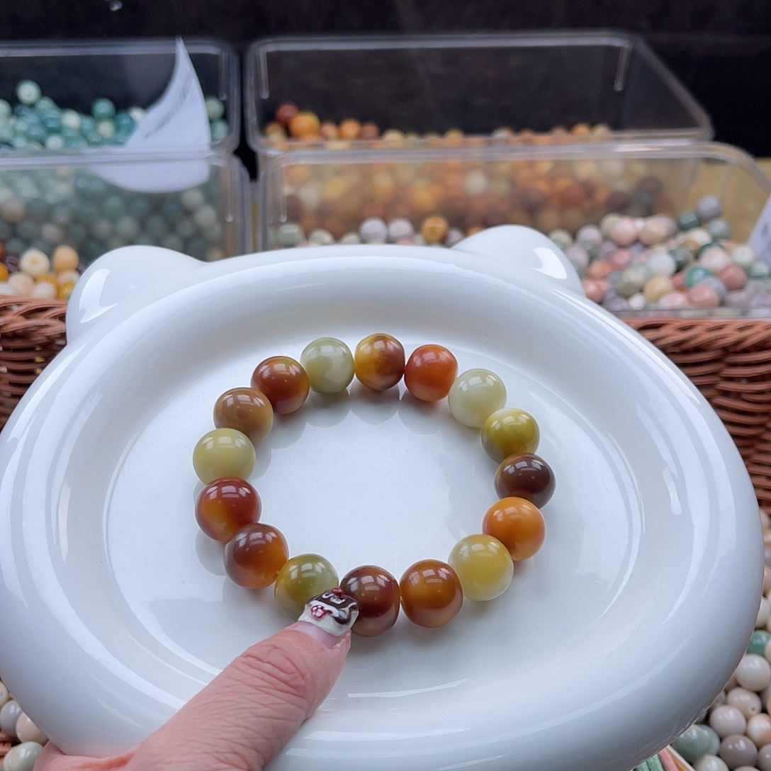 白玉菩提吊坠C/15mm/20颗