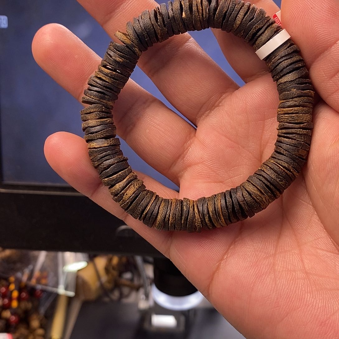 沉香手串沉水10片珠单圈13克多样性发一