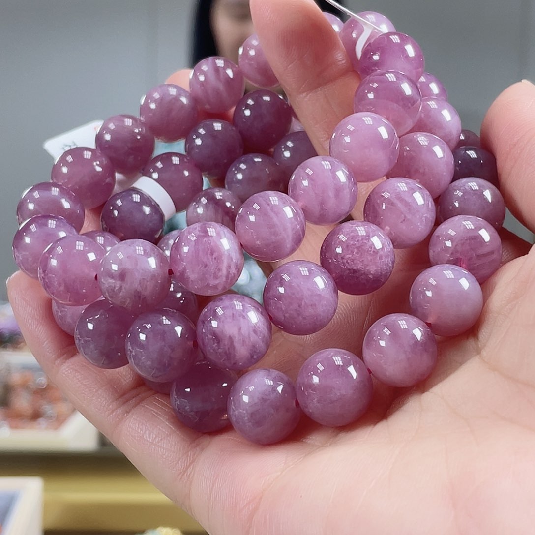 水晶手链未镶嵌紫马粉