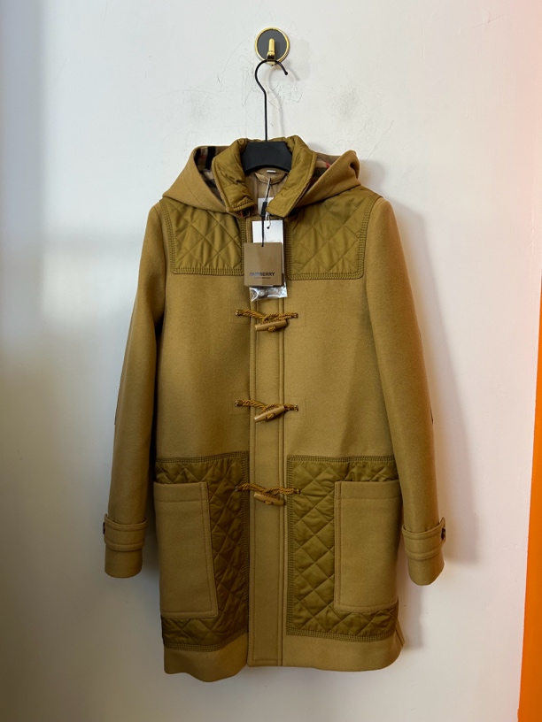 99新 BURBERRY/博柏利 Burberry驼色牛角扣大衣外套99新