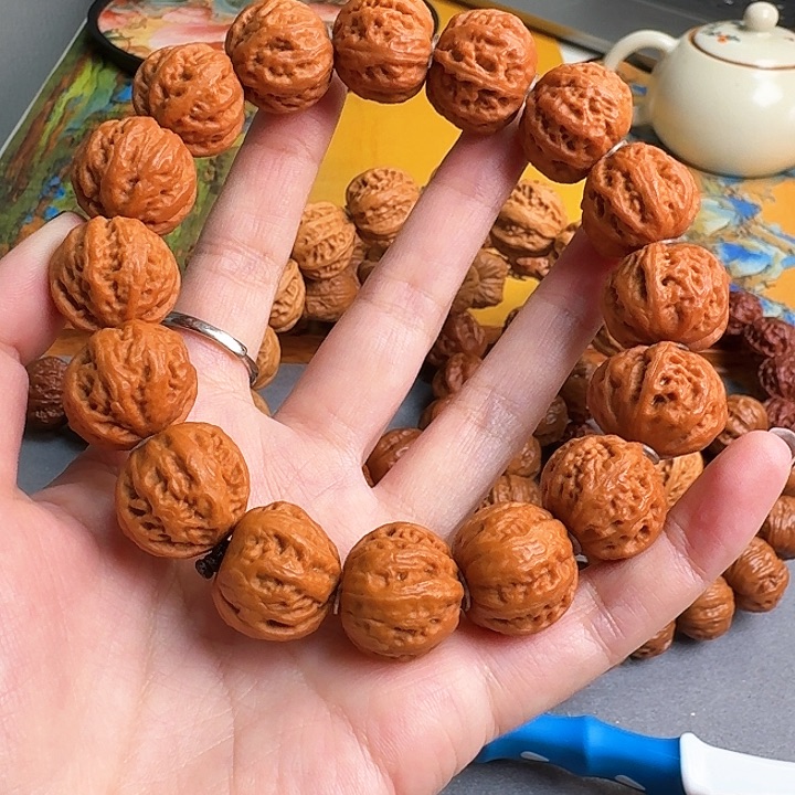 文玩核桃手串我****山珊瑚纹