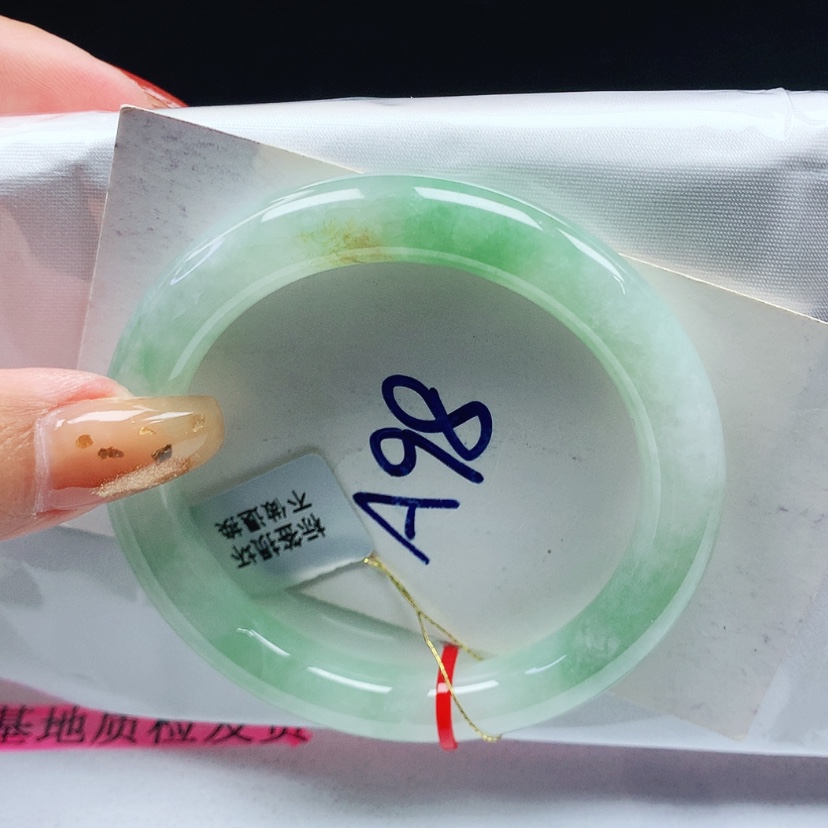 【闪购商品】翡翠手镯未镶嵌 圆条53
