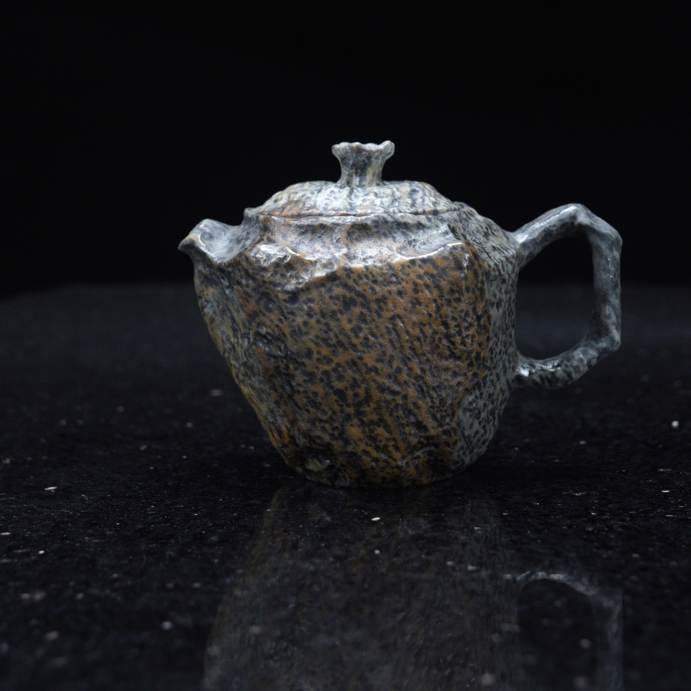 【归元】115cc天然冰碛岩手工石茶壶高端送礼茶器
