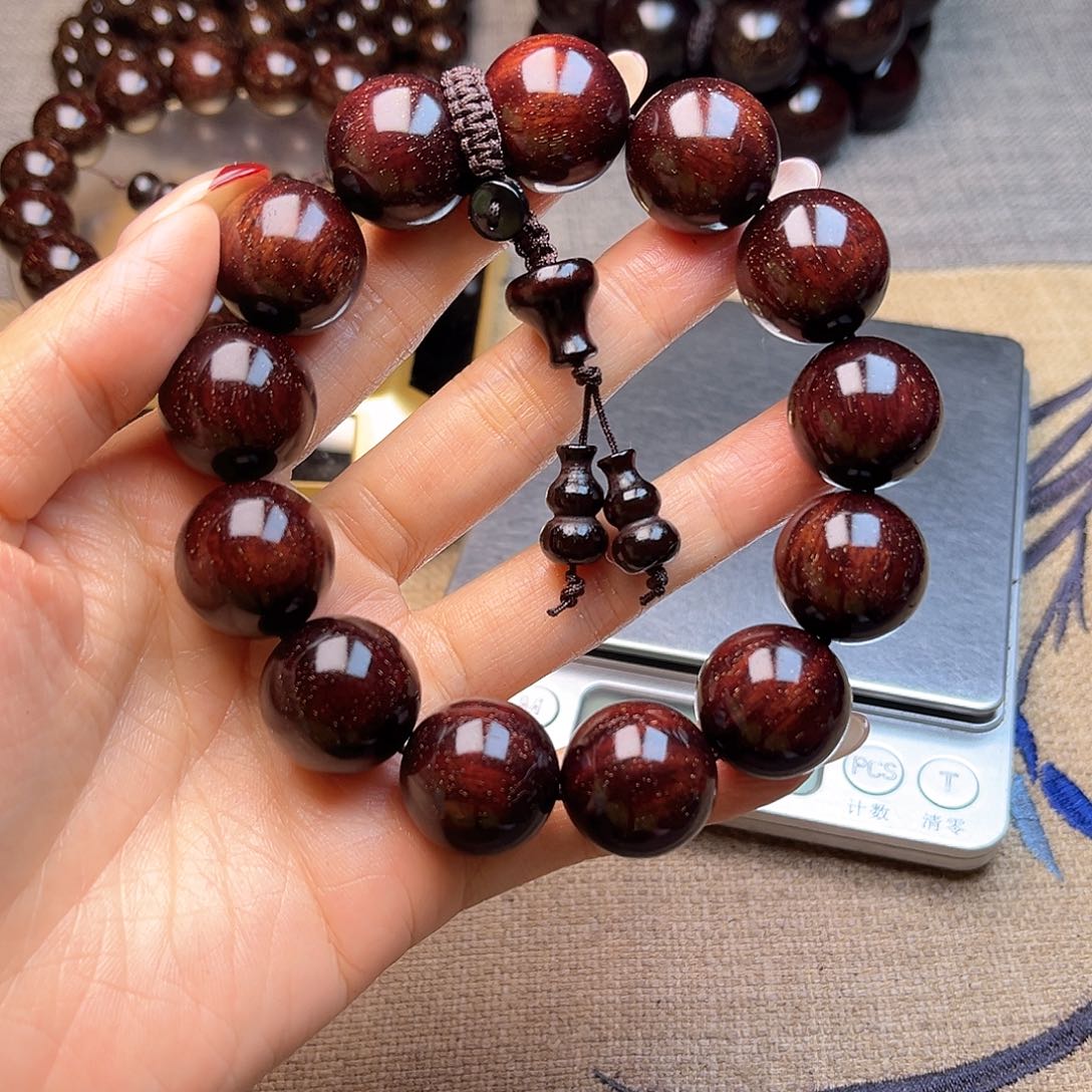 檀香紫檀（小叶紫檀）1.8 13颗满天星