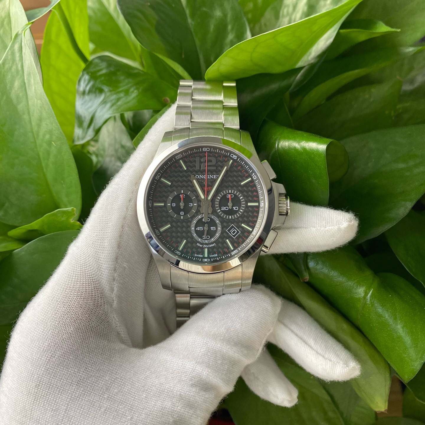 99新 Longines/浪琴 浪琴/727石英机芯 精钢 44毫米 全套 