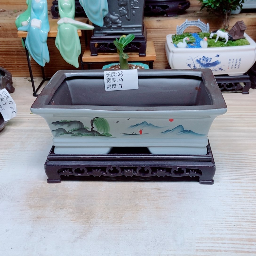 瓷片陶瓷花盆陶瓷艺术