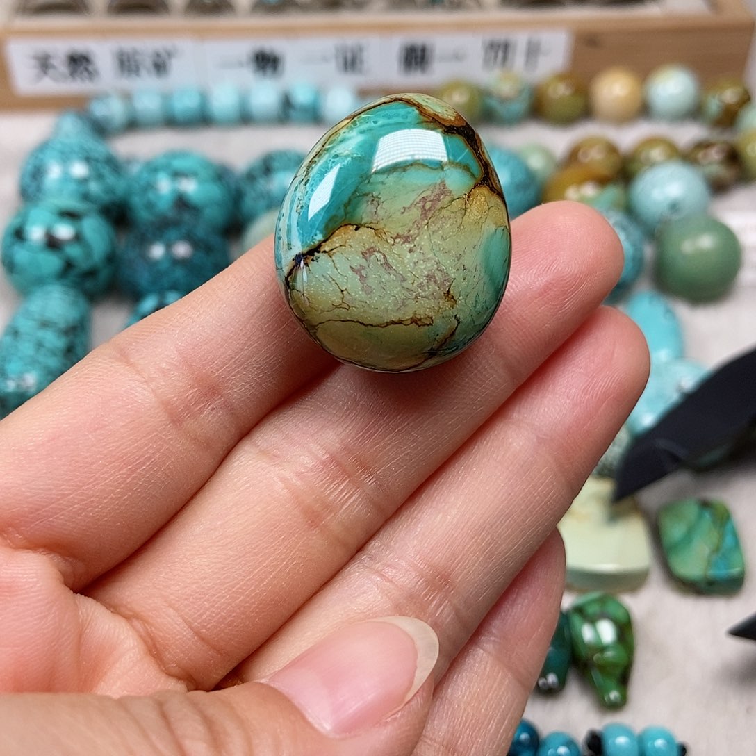 未镶嵌绿松石珠宝半成品