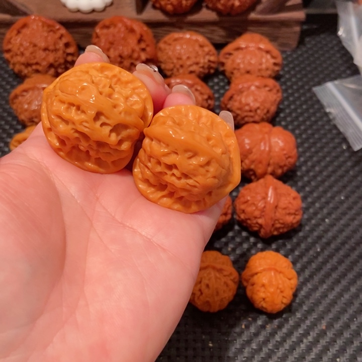 文玩核桃把件用****037.4尺寸白蛇骨1355