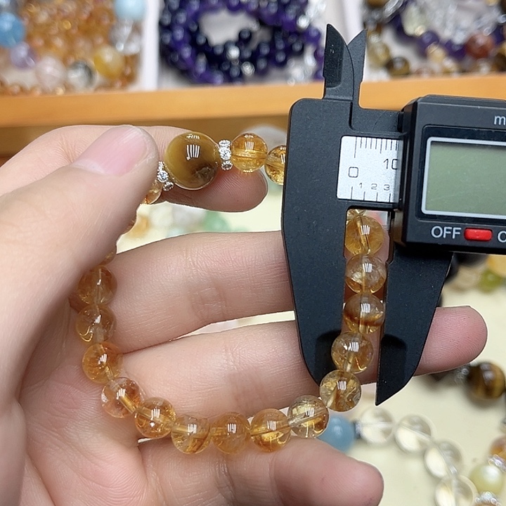 水晶手链未镶嵌黄塔晶