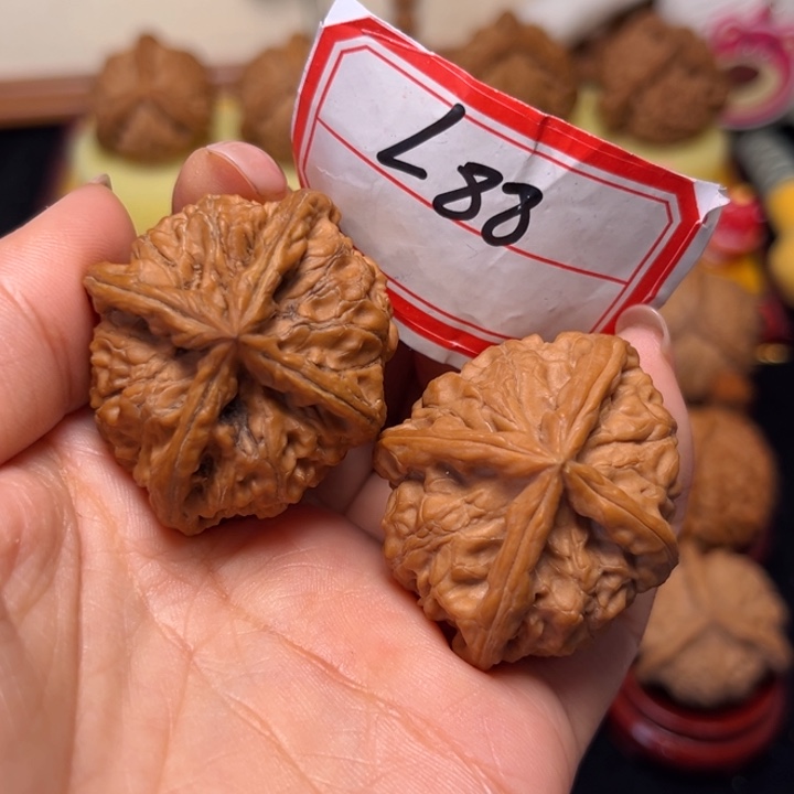 吊坠文玩核桃40全品玉玺正四棱88