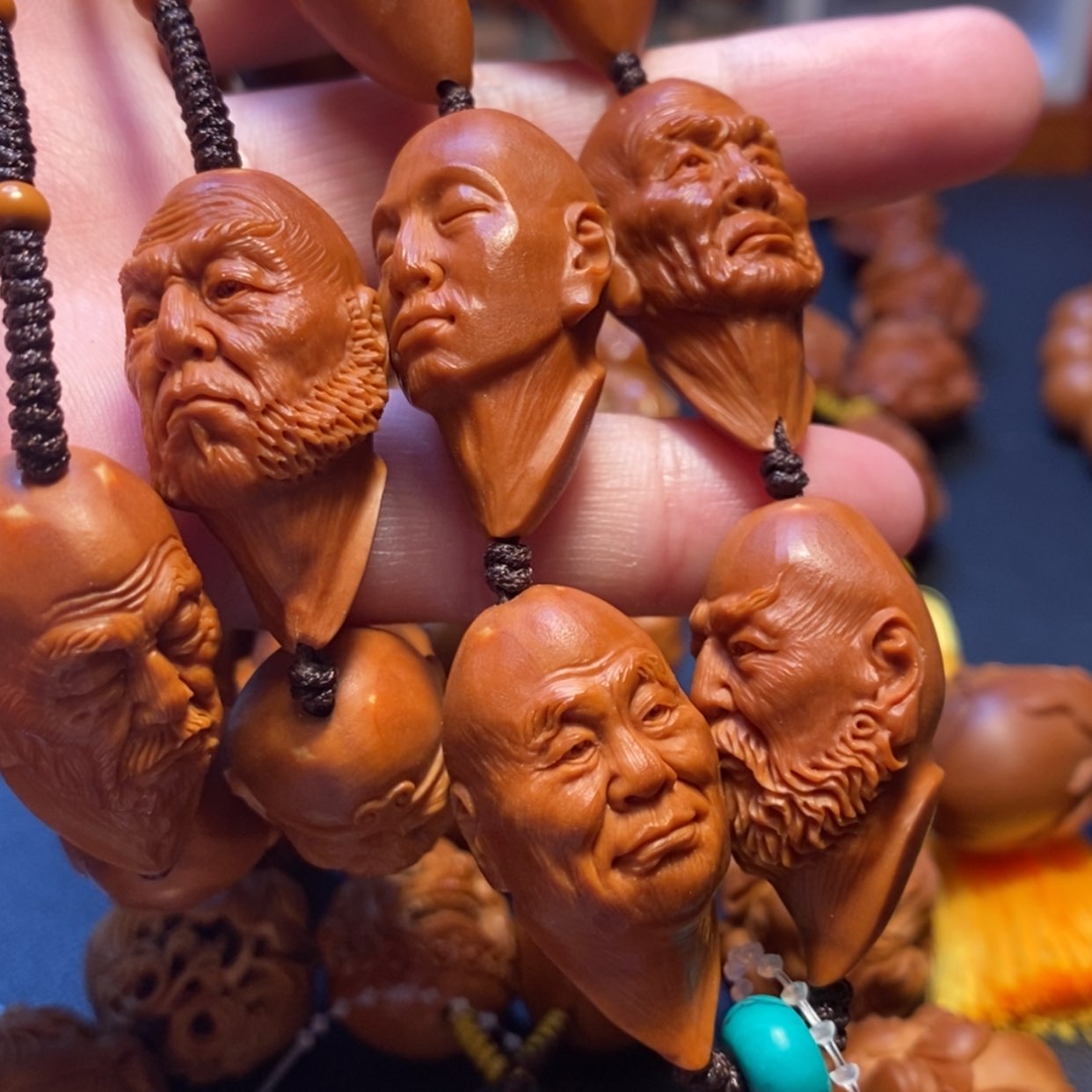 【闪购商品】橄榄核手串/手链苏工名家顶级老油核三疯超写实罗汉